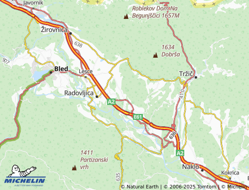 Mappa MICHELIN Spodnji Otok - ViaMichelin