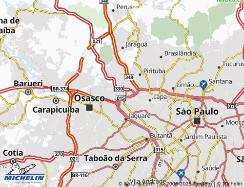 MICHELIN Jaguará map - ViaMichelin