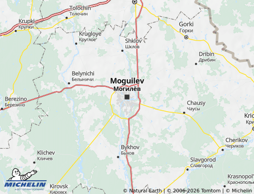 MICHELIN Mogilyev map - ViaMichelin