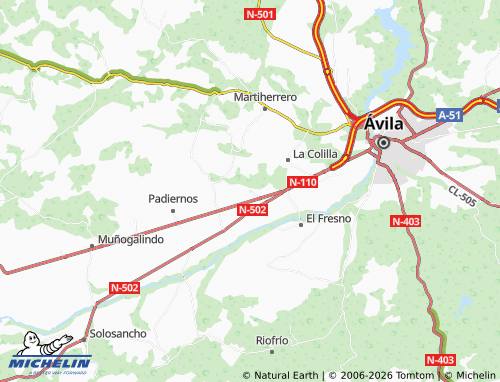 MICHELIN La Serrada map - ViaMichelin