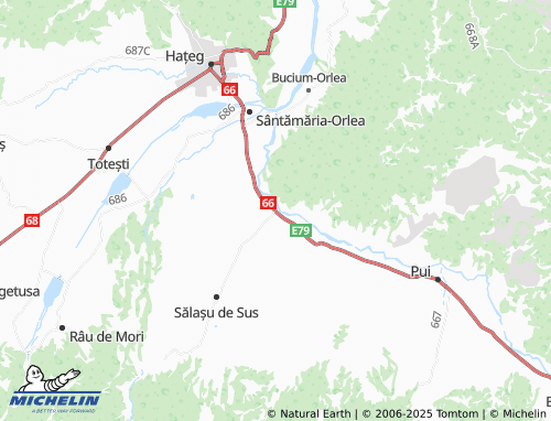 MICHELIN Ohaba De Sub Piatră map - ViaMichelin
