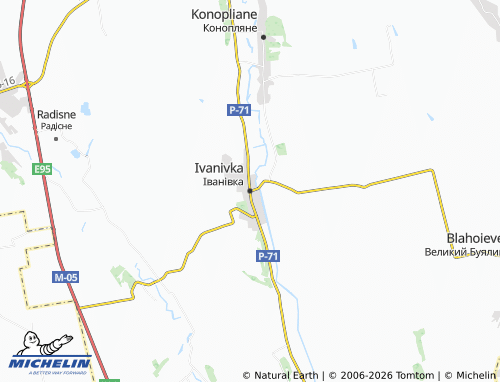 Mapa MICHELIN Ivanivka - ViaMichelin