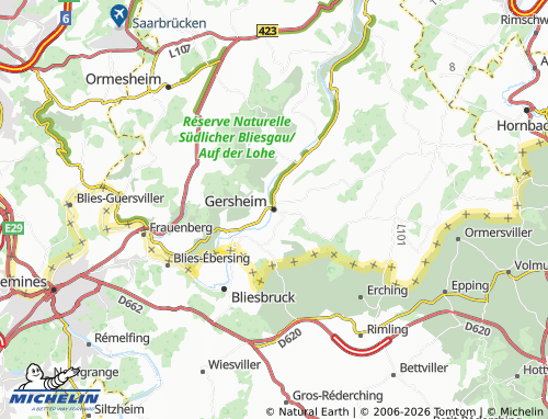 Carte MICHELIN Gersheim - ViaMichelin
