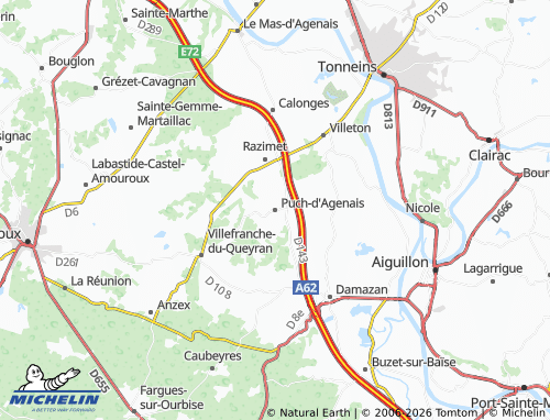 MICHELIN Puch-d'Agenais map - ViaMichelin