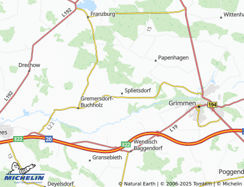 Mapa MICHELIN Splietsdorf - ViaMichelin