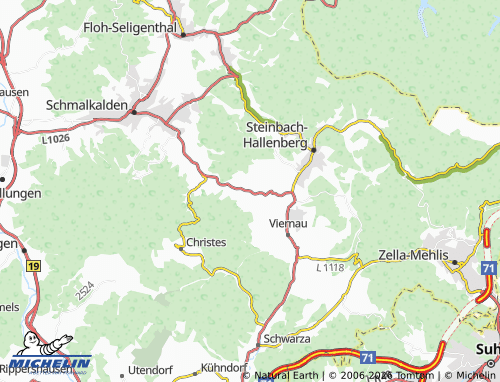 MICHELIN Springstille map - ViaMichelin