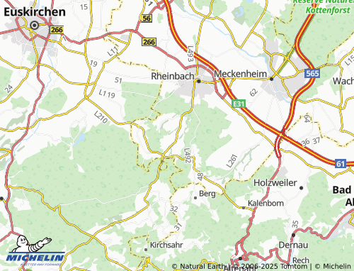 MICHELIN Irlenbusch map - ViaMichelin