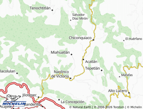 Mappa MICHELIN Miahuatlán - ViaMichelin