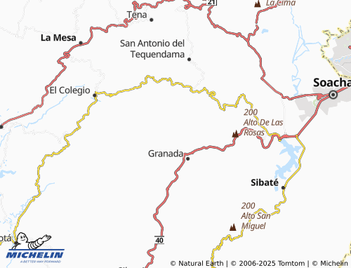 MICHELIN La Planada map - ViaMichelin