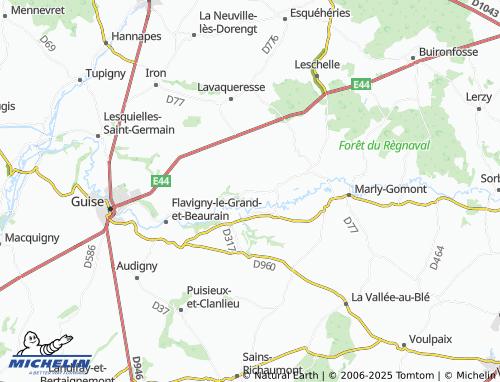 MICHELIN Malzy map - ViaMichelin