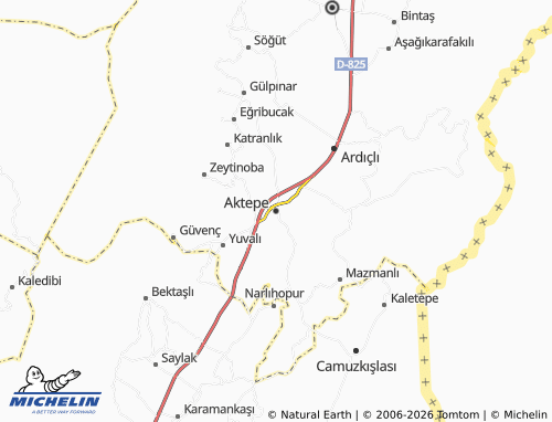 Kaart MICHELIN Aktepe - ViaMichelin