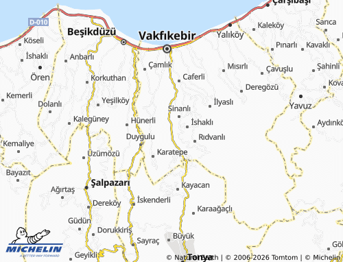 MICHELIN Fevziye map - ViaMichelin