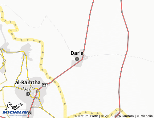 Mapa MICHELIN Dar'a - ViaMichelin