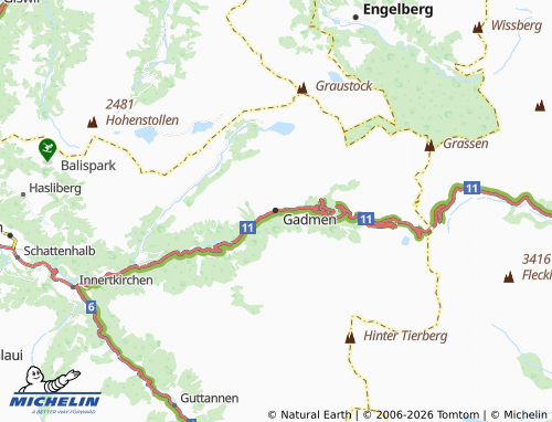 MICHELIN Gadmen map - ViaMichelin