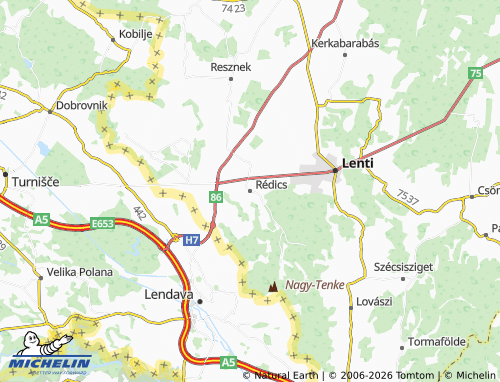 Mappa MICHELIN Rédics - ViaMichelin
