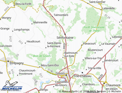 MICHELIN Thierceville map - ViaMichelin