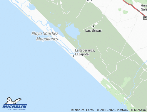 Mappa MICHELIN La Esperanza, El Zapotal - ViaMichelin