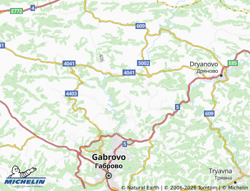 Mappa MICHELIN Mezhdeni - ViaMichelin