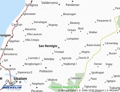 MICHELIN Bugo map - ViaMichelin