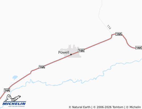 Mappa MICHELIN Powell - ViaMichelin