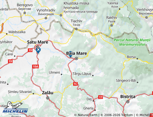 Mappa MICHELIN Maramureș - ViaMichelin
