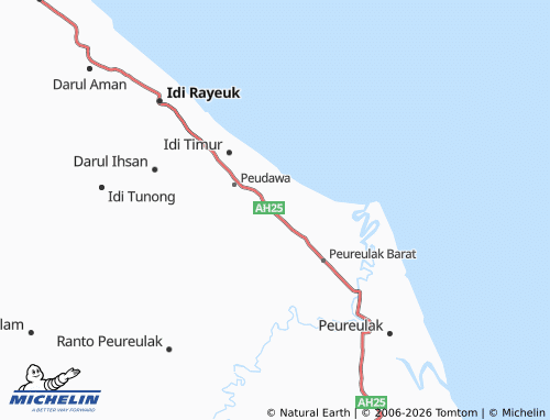 Mapa MICHELIN Paya Bili Sa - ViaMichelin