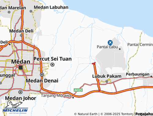 MICHELIN Batang Kuis map - ViaMichelin