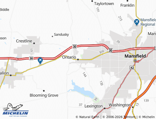 Mapa MICHELIN Ontario - ViaMichelin