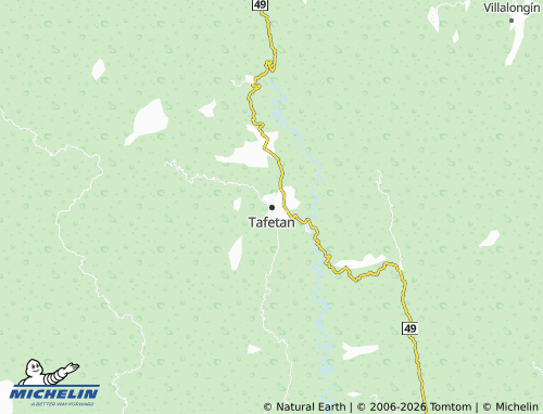 MICHELIN Tafetan map - ViaMichelin