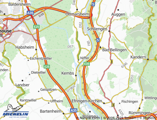 Mappa MICHELIN Niffer - ViaMichelin