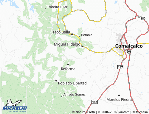 Mapa MICHELIN Aldama Cuarta Sección, El Naranjito - ViaMichelin