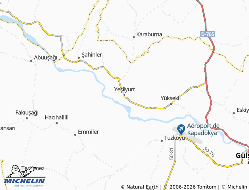 Kaart MICHELIN Yeşilyurt - ViaMichelin