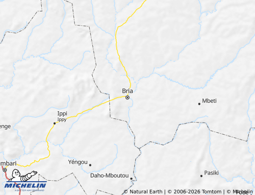 MICHELIN Haute-Kotto map - ViaMichelin
