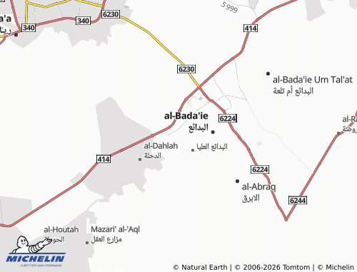 MICHELIN-Landkarte al-Tahliyah - ViaMichelin