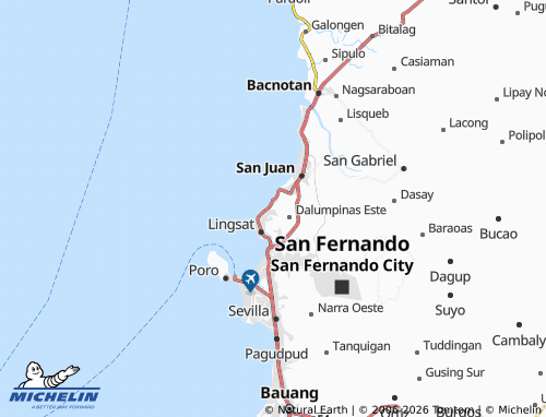 MICHELIN Dalumpinas Oeste map - ViaMichelin