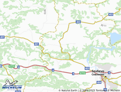 MICHELIN Malki Varshets map - ViaMichelin