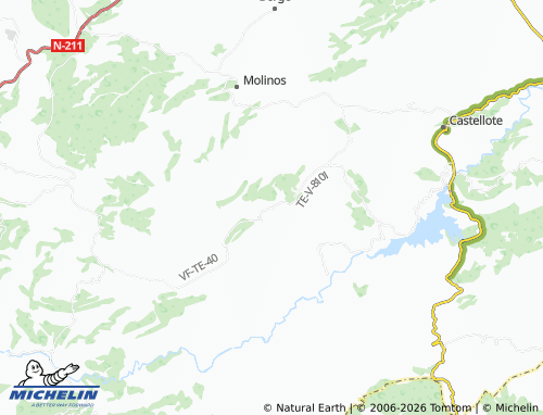 MICHELIN Cuevas de Cañart map - ViaMichelin