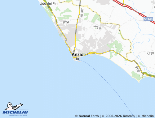 Mapa MICHELIN Anzio - ViaMichelin