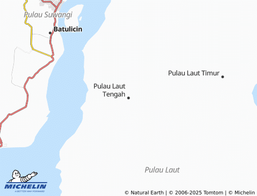 MICHELIN Pulau Laut Tengah map - ViaMichelin