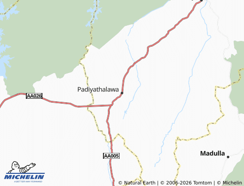 Mappa MICHELIN Padiyathalawa - ViaMichelin