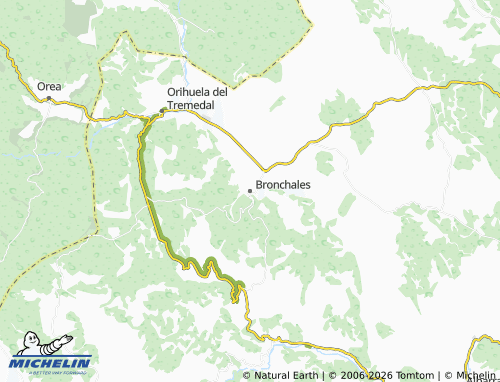 Carte MICHELIN Bronchales - ViaMichelin
