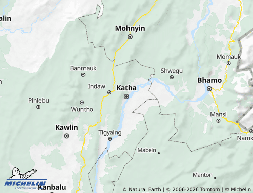 Mappa MICHELIN Katha District - ViaMichelin