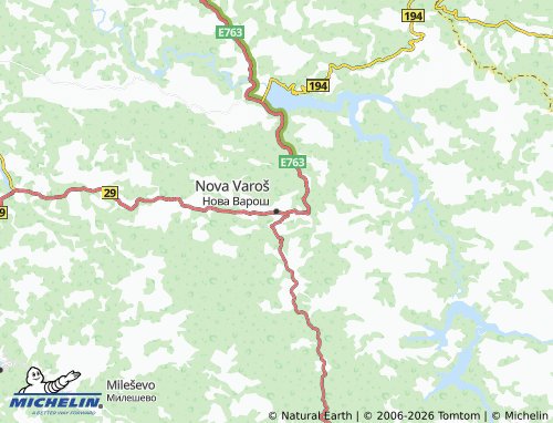 Mapa MICHELIN Nova Varoš - ViaMichelin