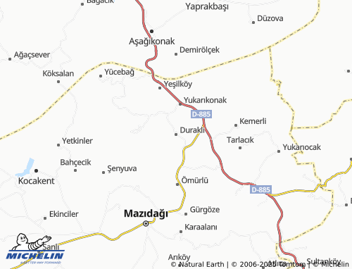 MICHELIN-Landkarte Duraklı - ViaMichelin