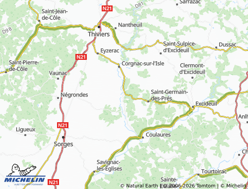 MICHELIN Lapouge map - ViaMichelin