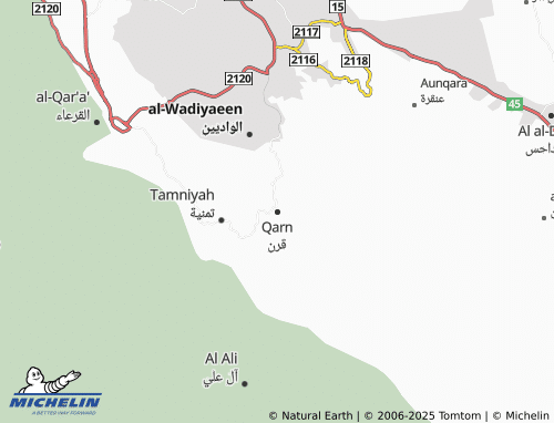 MICHELIN Qarn map - ViaMichelin