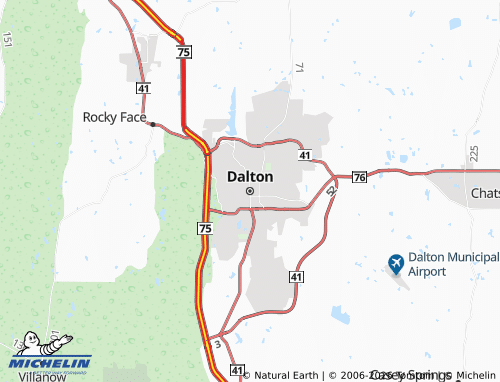 Mappa MICHELIN Dalton - ViaMichelin