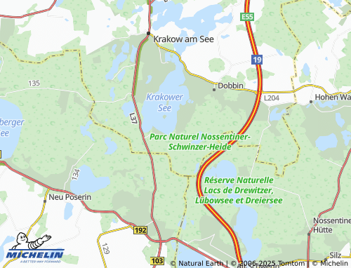 MICHELIN Glave map - ViaMichelin