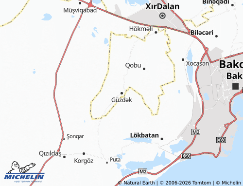Carte MICHELIN Güzdək - ViaMichelin