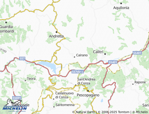 MICHELIN Cairano map - ViaMichelin